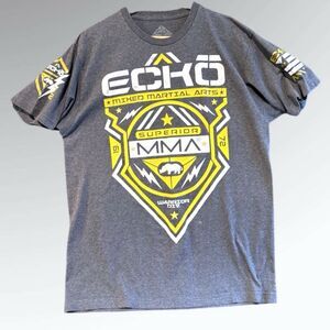 Vintage Ecko Unitd Mens MMA Graphic T Shirt Size L Logo Streetwear 90S Y2K Fight
